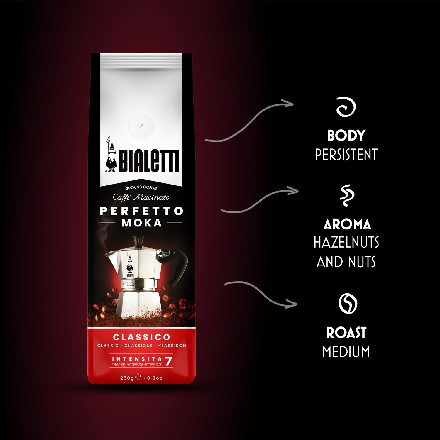 Bialetti Perfetto Moka Classico mlevena kafa 250 g
