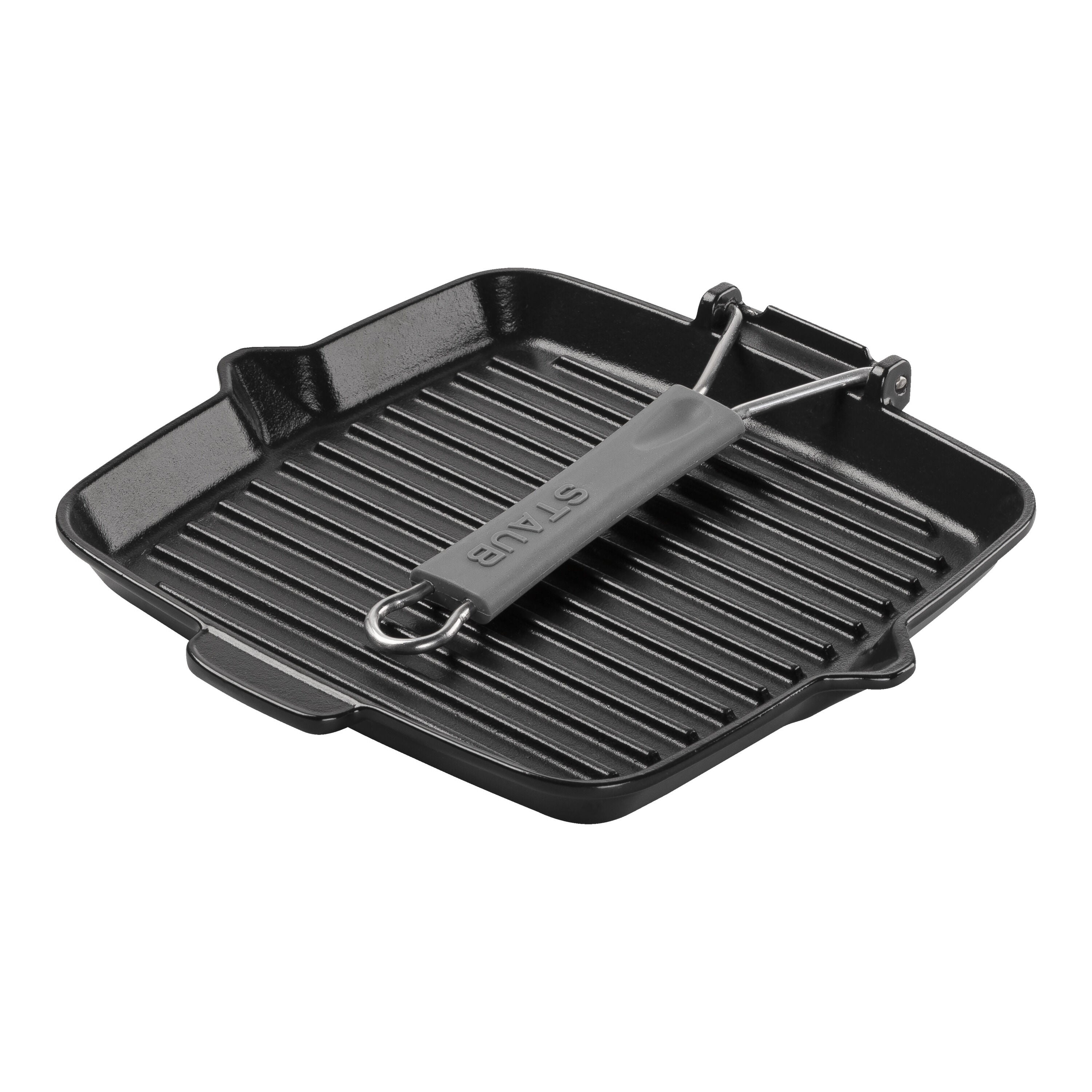 Staub Grill pan with pouring spout | square | cast iron