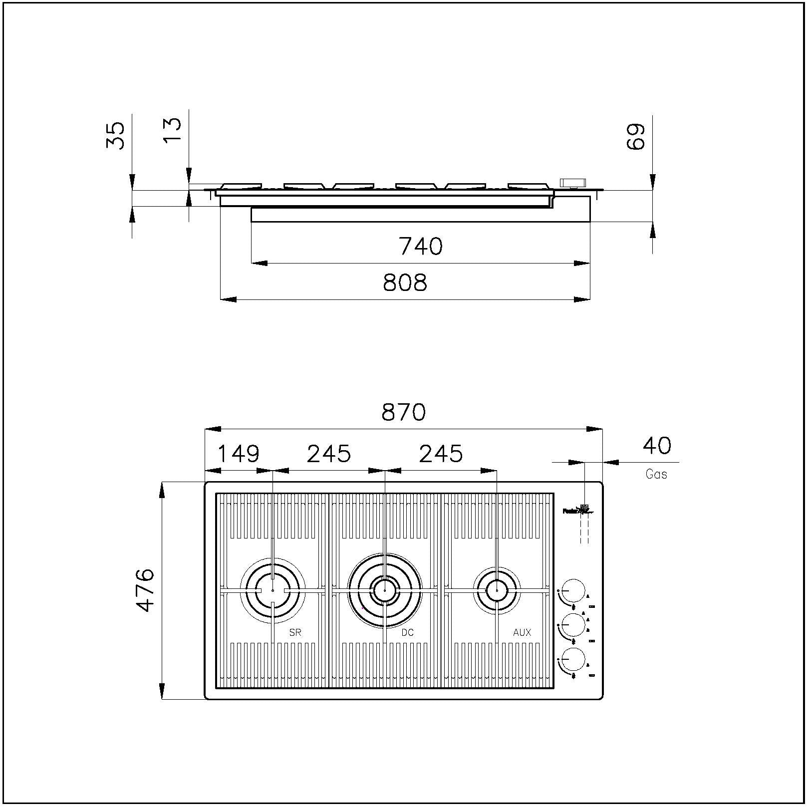 Foster Ploča Milanello 3B Flush Mount 7680 000