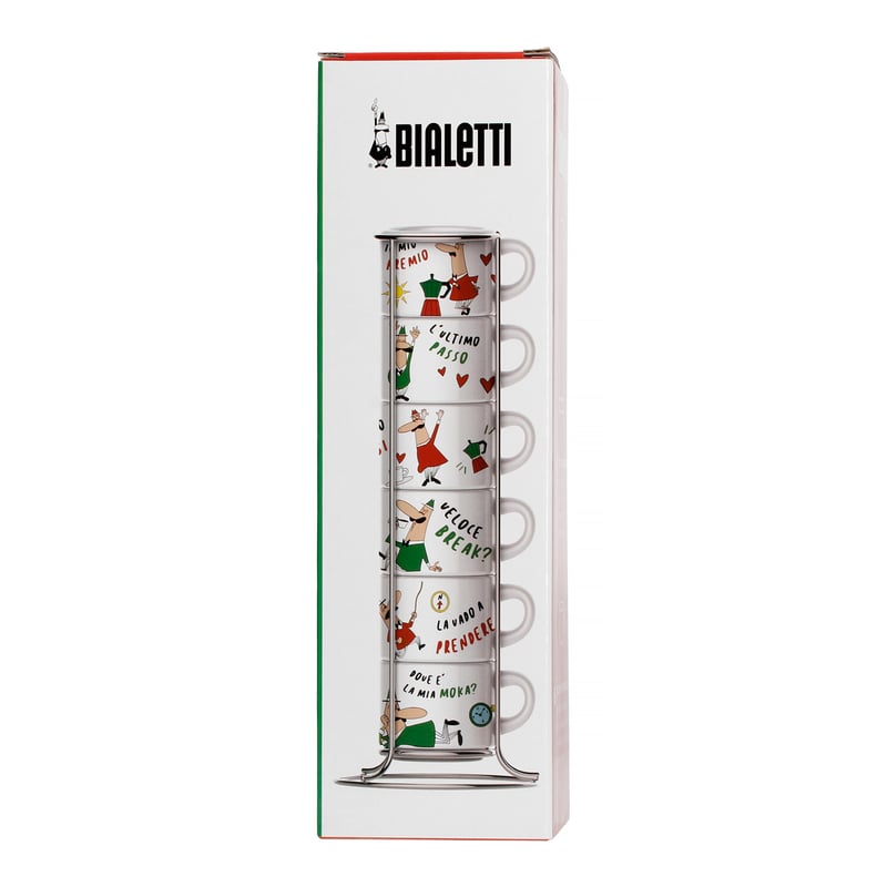 Bialetti Italia – сет од 6 еспресо шолјички