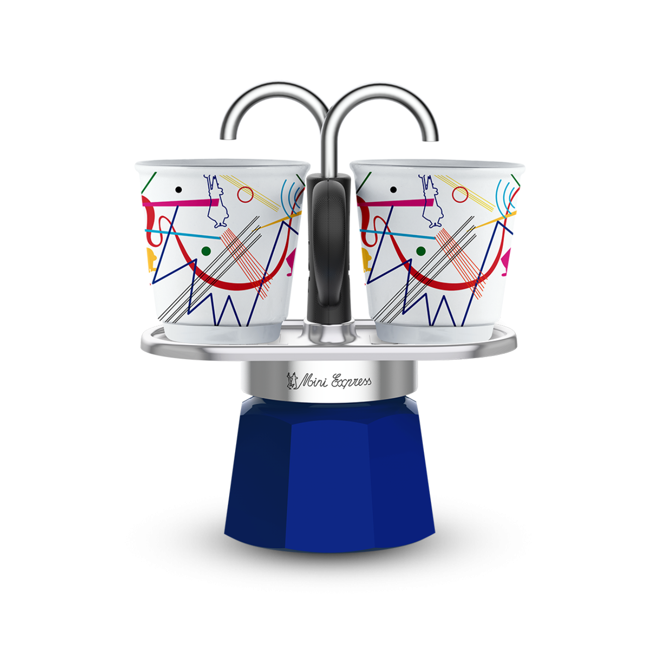 Bialetti Set Mini Express R Kandinsky +2 Шолјички