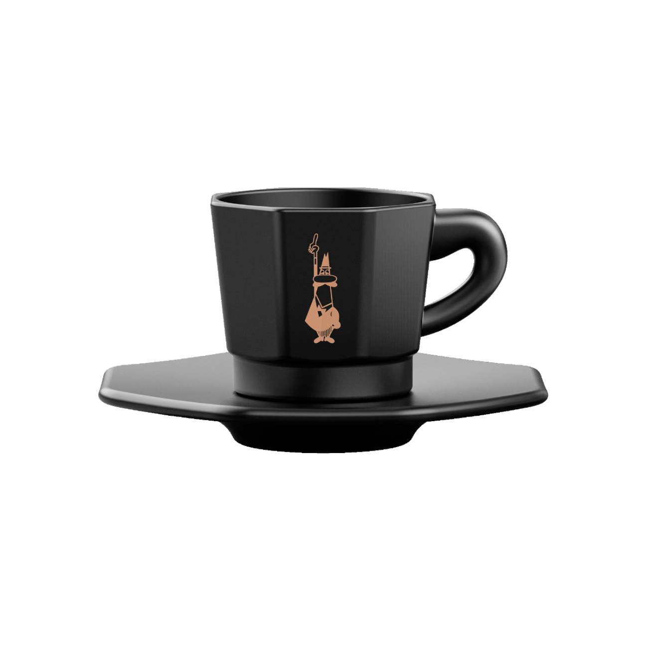 Bialetti Perfetto Moka black сет од 4 еспресо шолјички