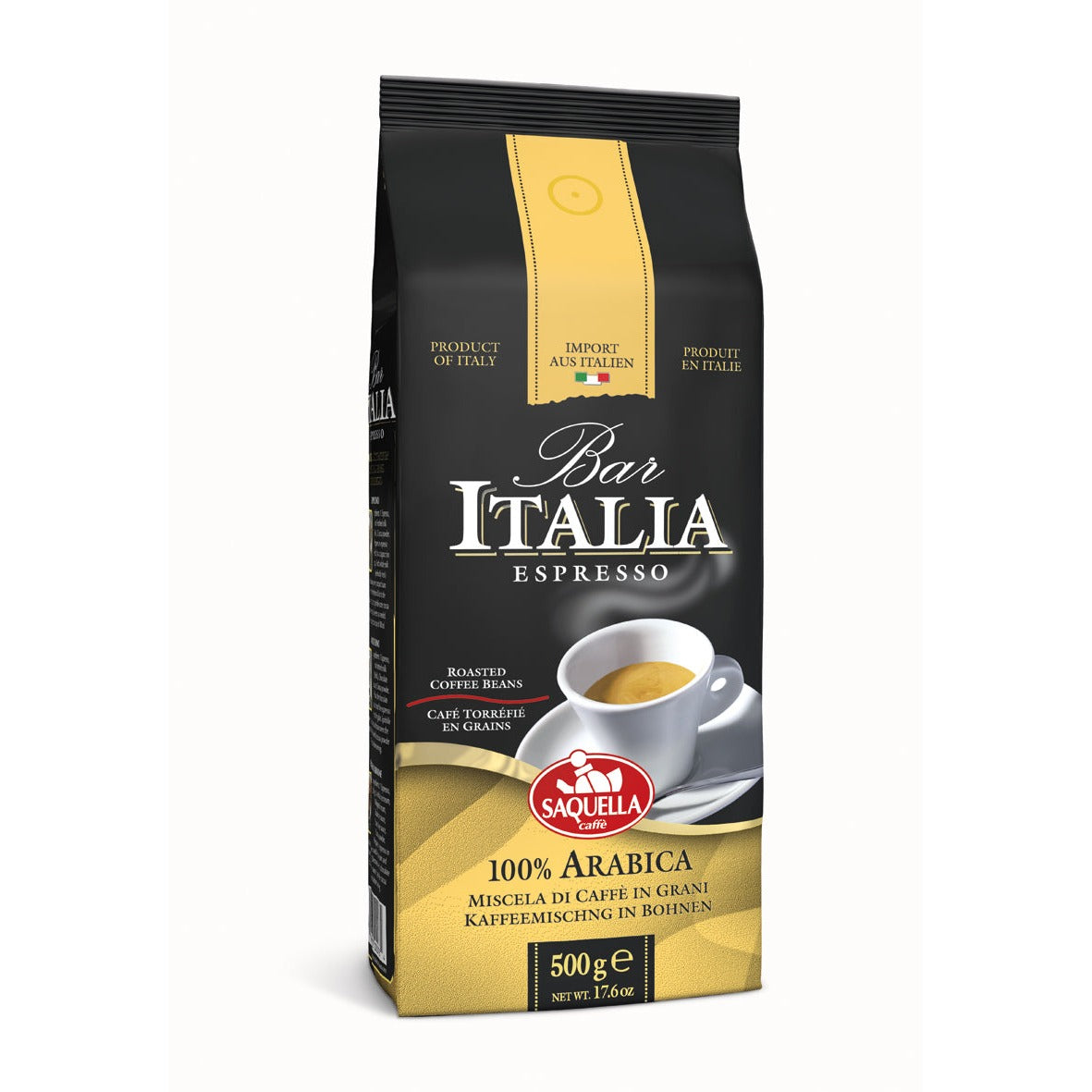 Saquella Bar Italia 100% Arabica kafa u zrnu 500 g