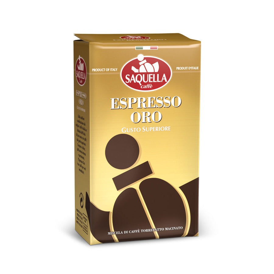 Saquella Espresso Oro mlevena kafa 250 g kesa