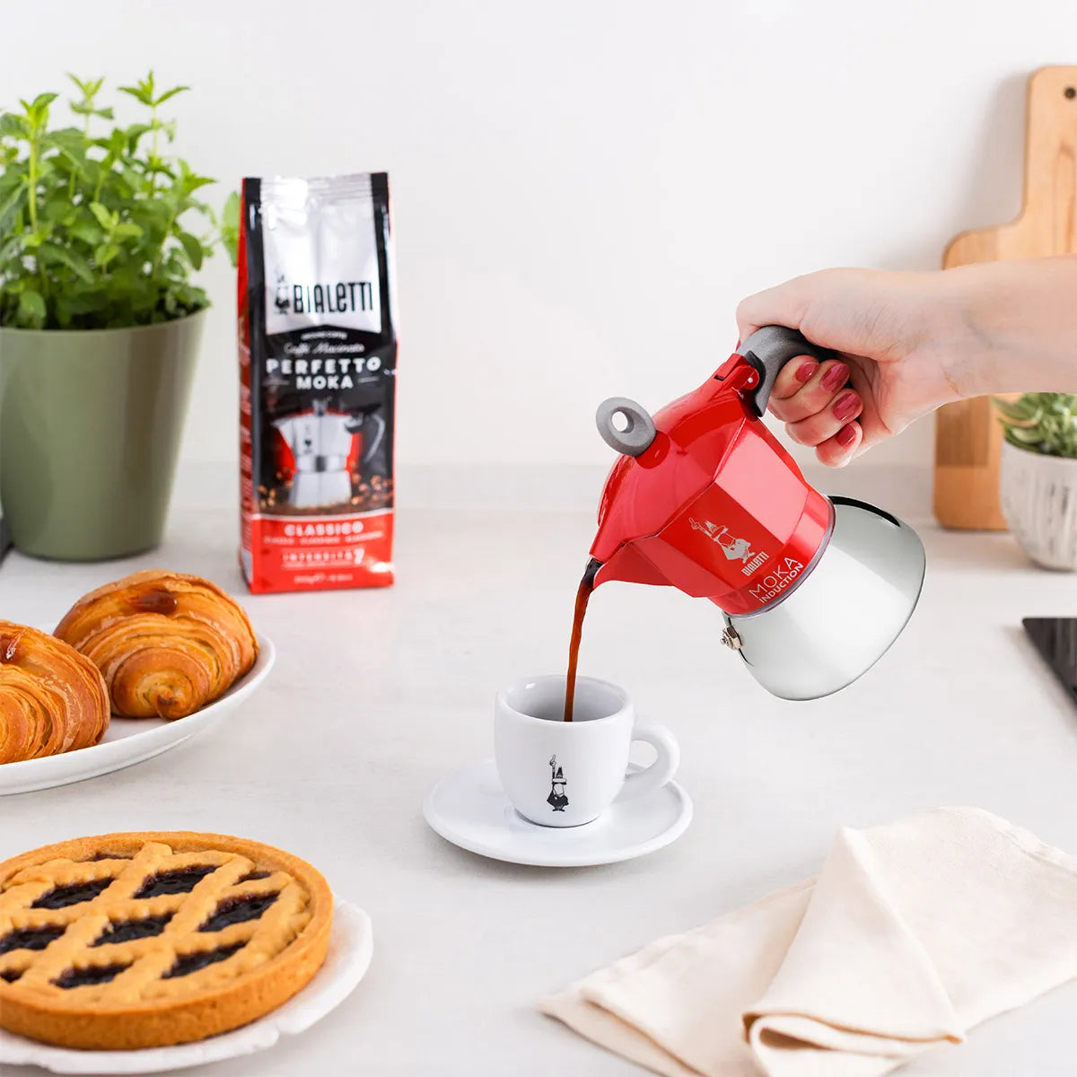 Bialetti Moka индукција црвена