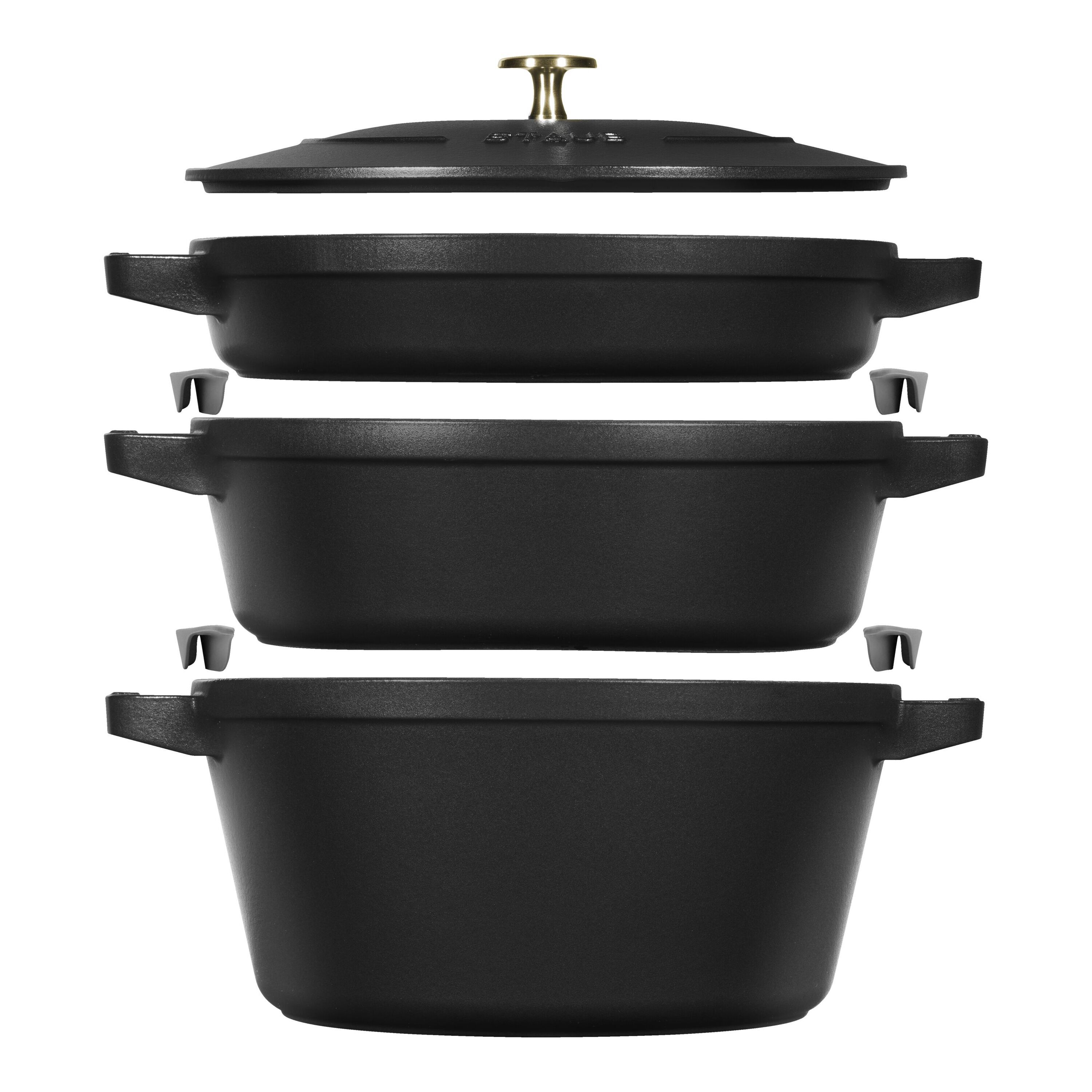 Staub Cocotte set, 3-pcs | round | cast iron
