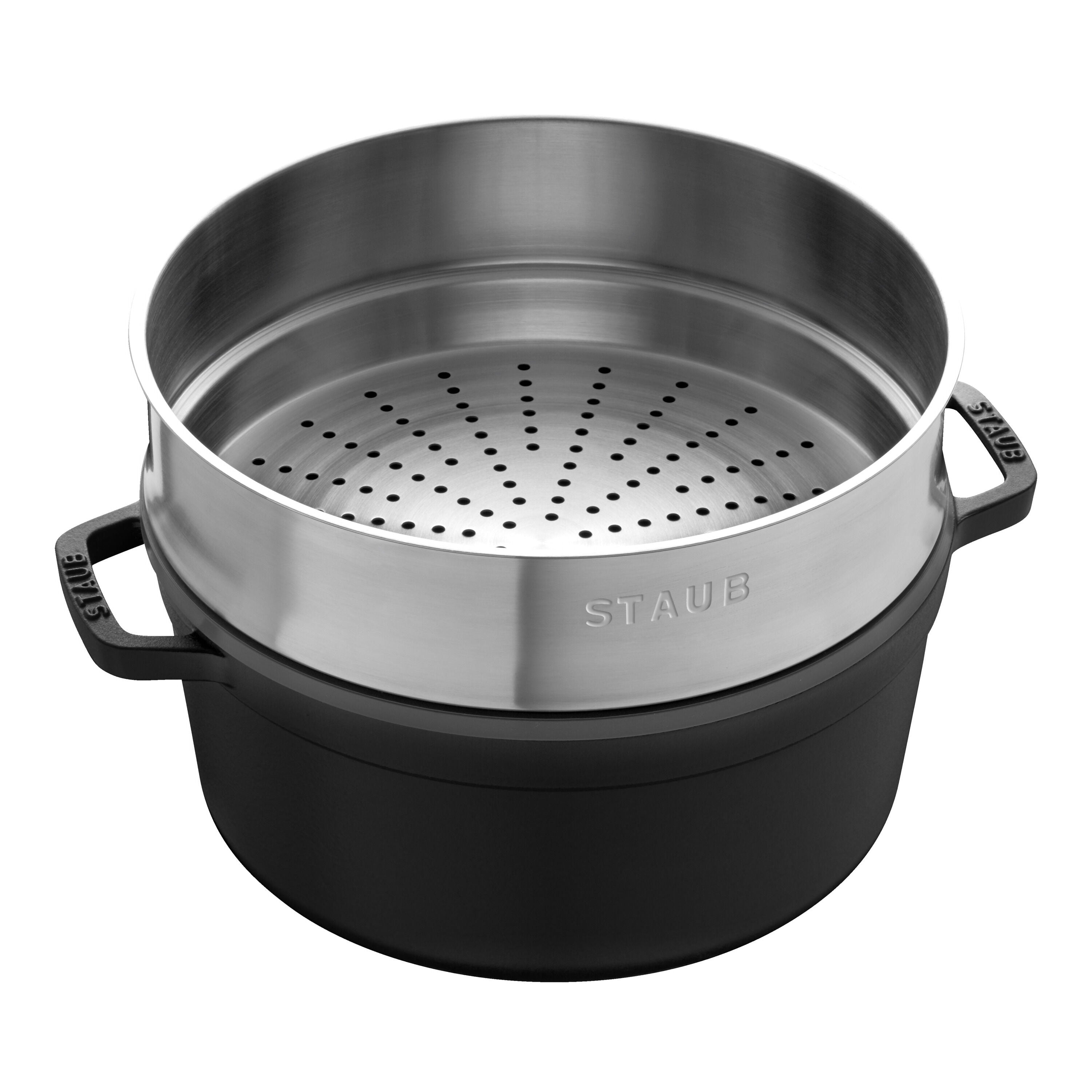 Staub Cocotte with steamer | round | cast iron