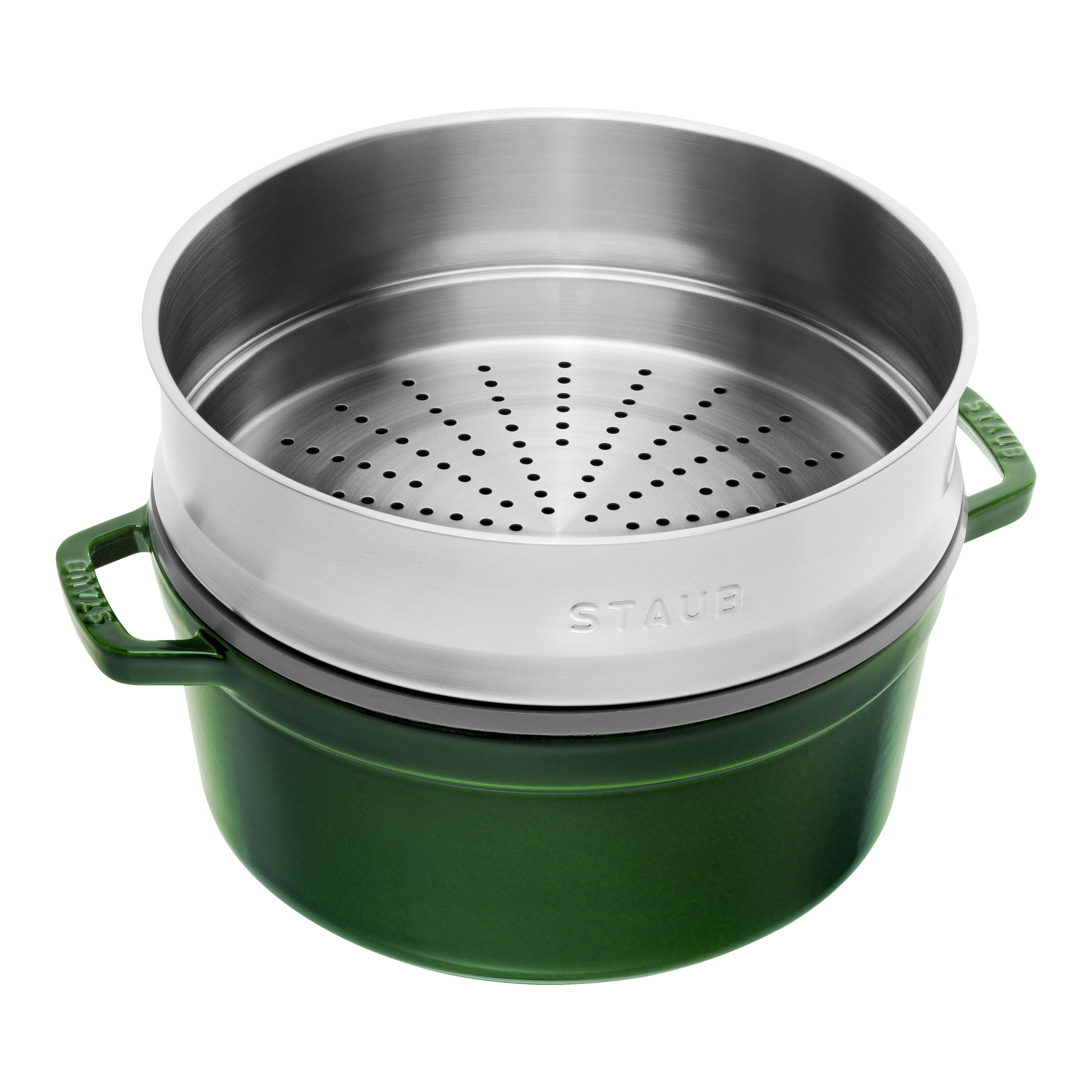 Staub Cocotte with steamer | round | cast iron