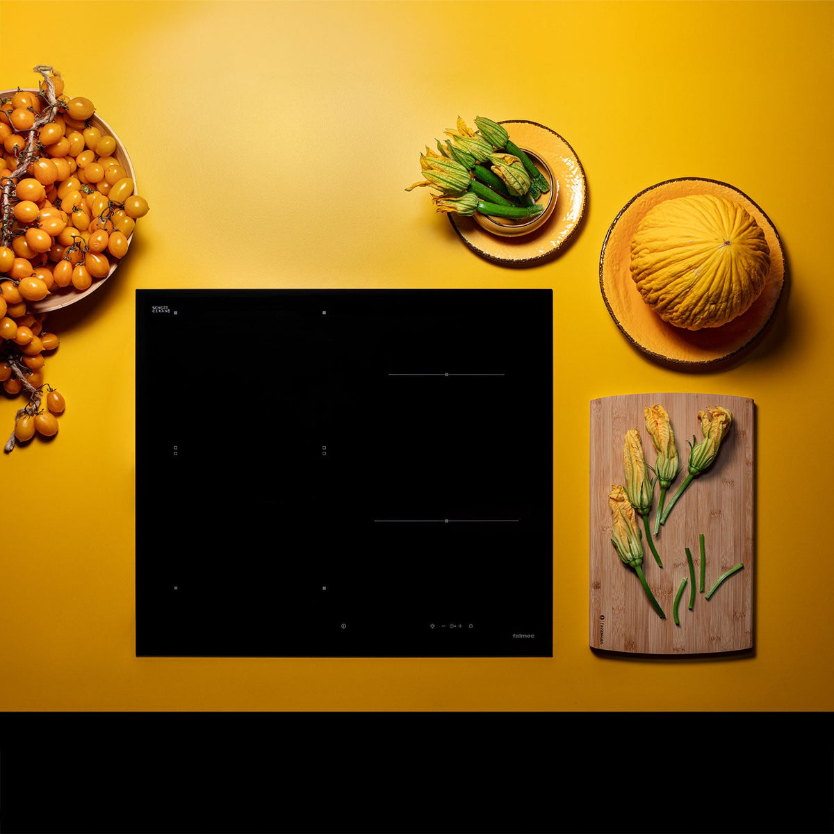 Indukcijska ploča Falmec 58 cm Blackboard — deo KOBEL™ Kuhinjskog seta