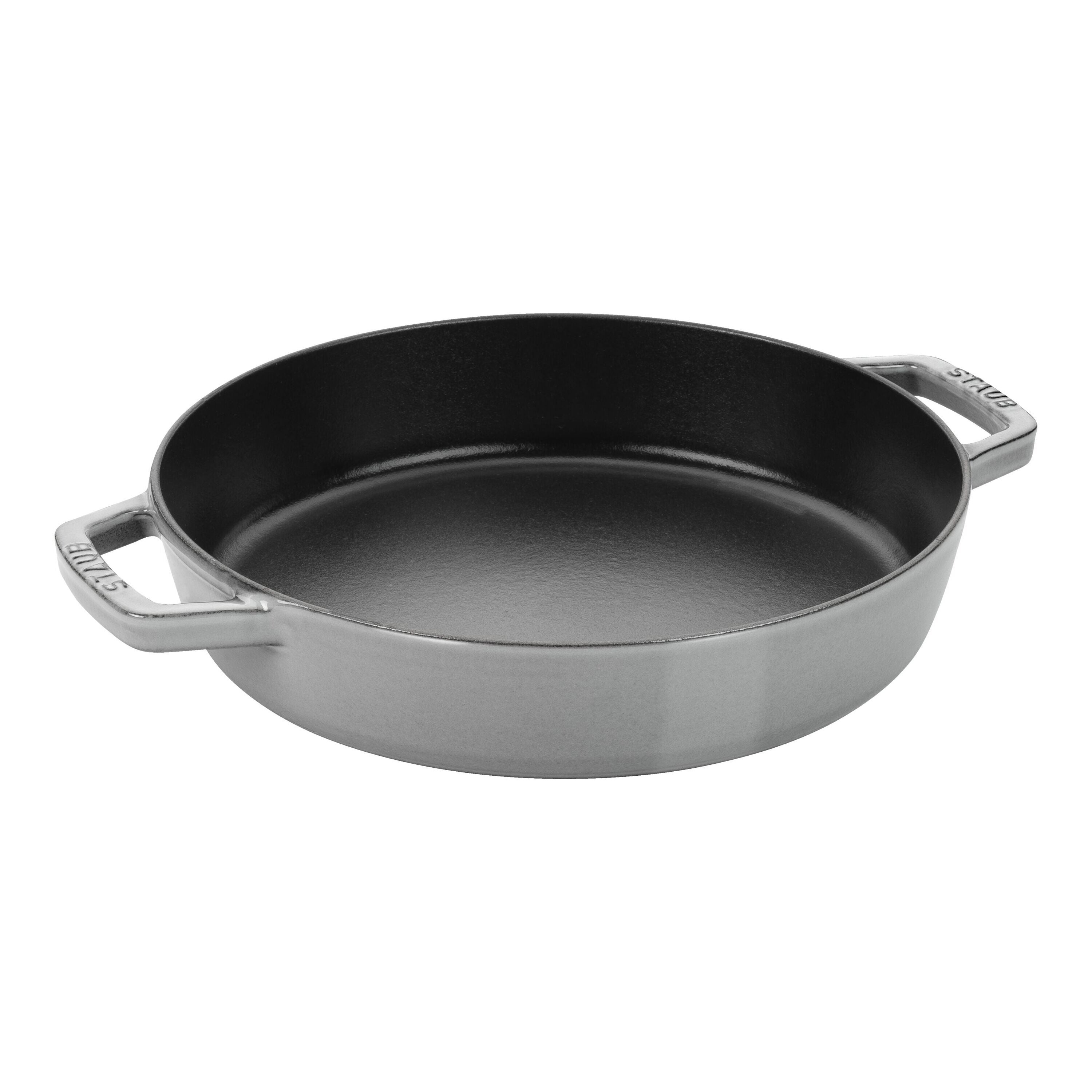 Staub Fry pan with 2 handles | cast iron | round