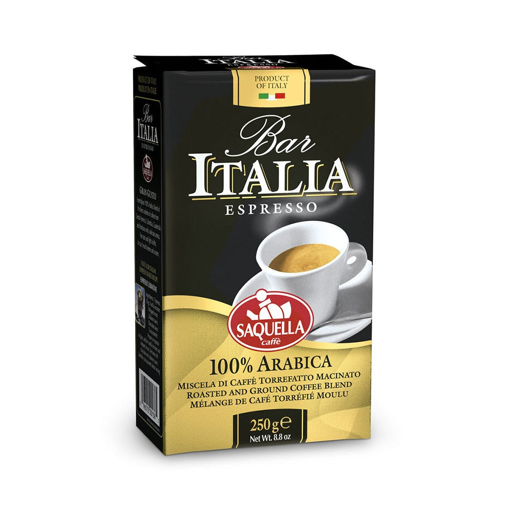 Saquella Bar Italia 100% Arabica mlevena kafa 250 g