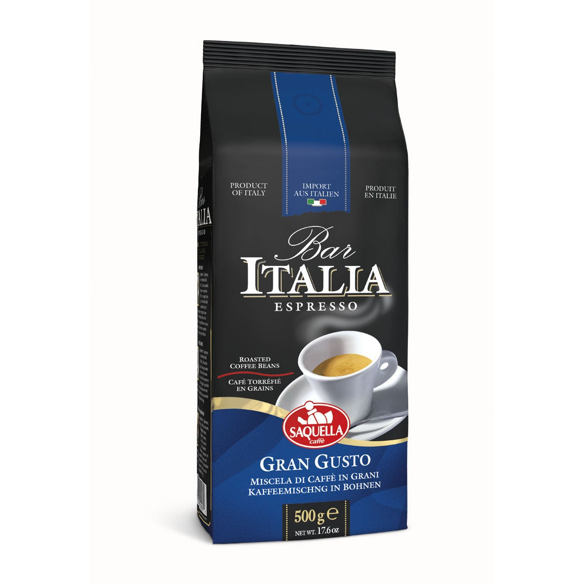 Saquella Bar Italia Gran Gusto kafa u zrnu 500 g